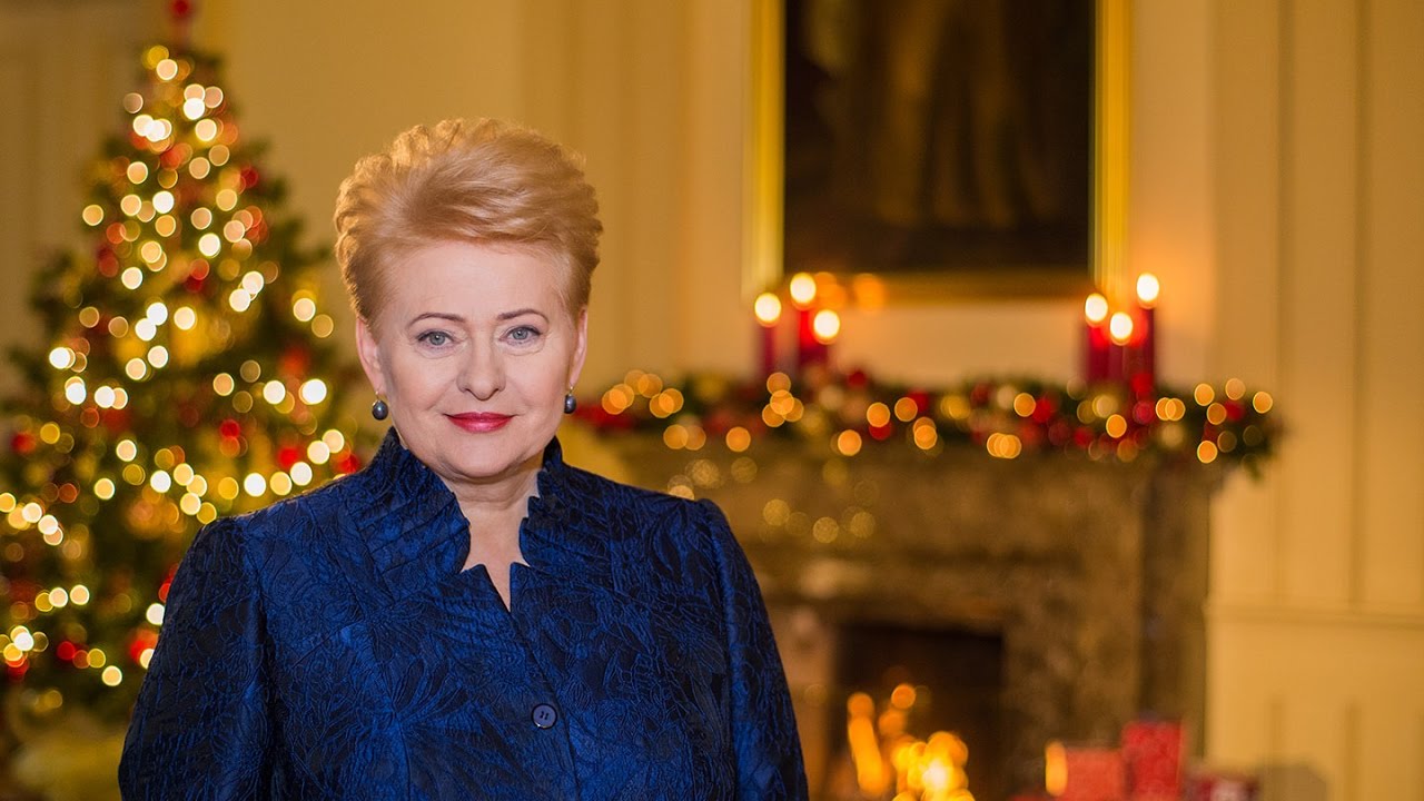 Lietuvos Respublikos Prezidentės Dalios Grybauskaitės sveikinimas šalies žmonėms šv. Kalėdų proga