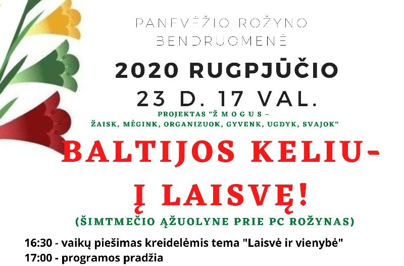 Renginys „Baltijos keliui” paminėti