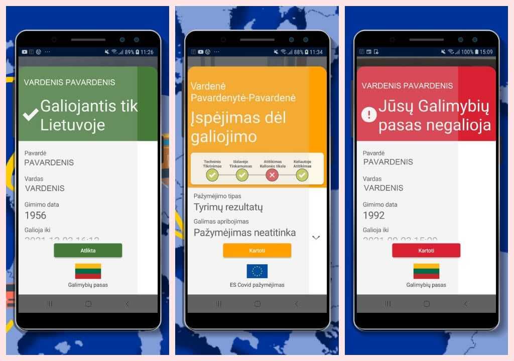 Galimybių pasus suklastoti bus sunkiau-sukurta mobilioji programėlė