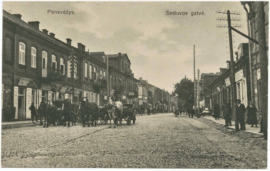 Gatvės Panevėžyje 1919 metais