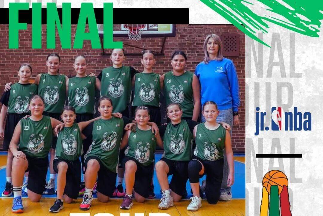 Panevėžio sporto centro krepšininkės „Jr. NBA Lithuania League“ kovos dėl nugalėtojų titulo